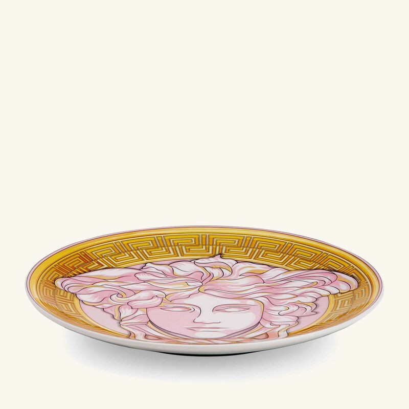Medusa Amplified Pink Coin Bread & Butter Plate Round Pink 17cm versace medusa amplified pink coin bread butter plate round pink 17cm