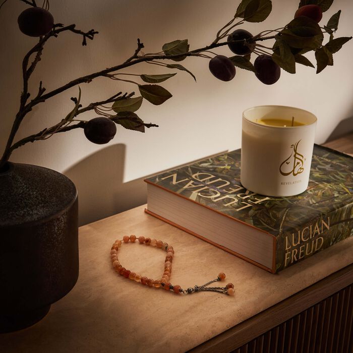 لايت اوف سكينة مسبحة من العقيق الفاتح