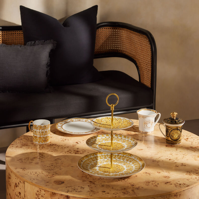 I Love Baroque Plate Round White 22cm versace i love baroque plate round white 22cm