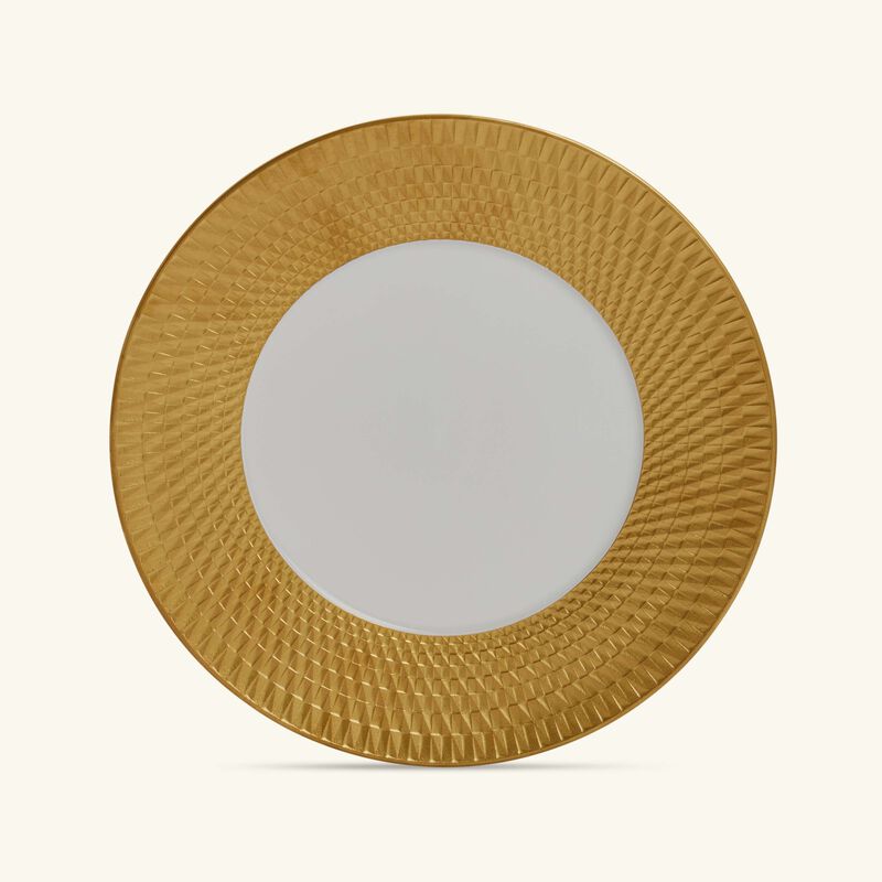 Twist Charger Plate Round Gold 30cm bernardaud twist charger plate round gold 30cm
