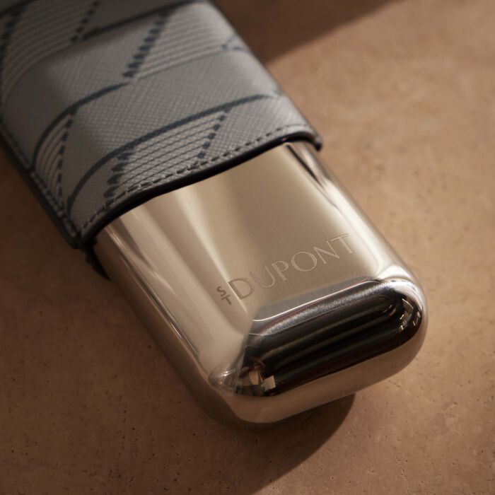 st dupont monogram 1872 2 cigar case gray