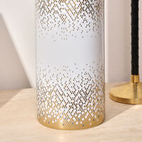 haviland souffle d or vase gold medium