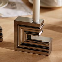 كريستوفل حامل الشموع بيرسبيكتفز الأحادي من الكروم بالحجم الكبير