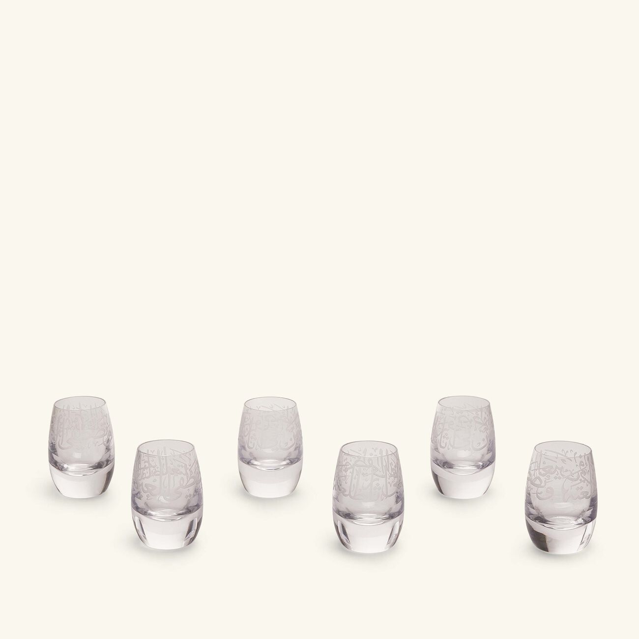 دملاج طقم  ثلث  المؤلف من 6 كؤوس للشرب   240 مل