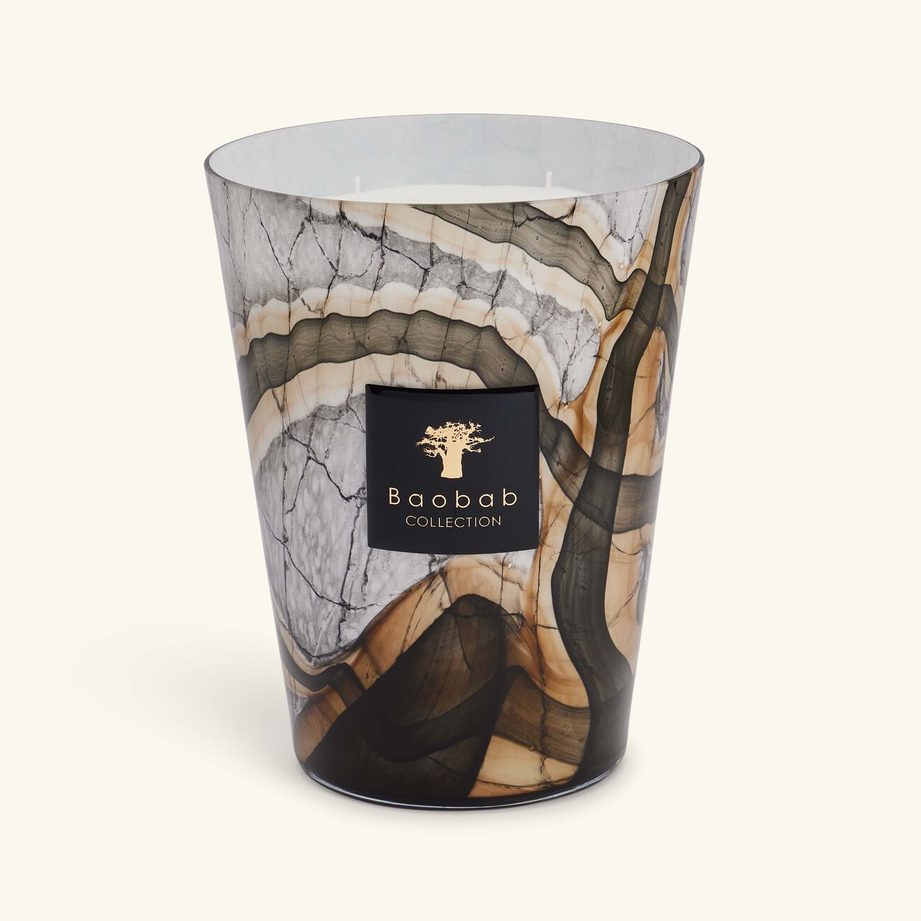 baobab collection stones marble candle max 24