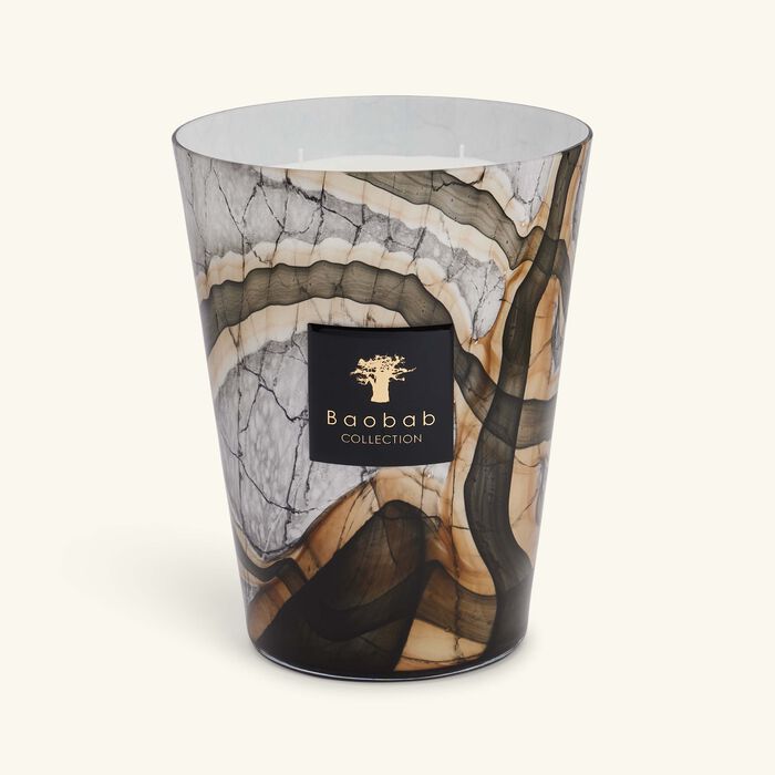 baobab collection stones marble candle max 24