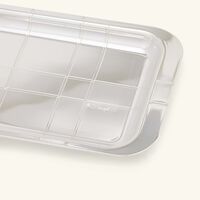 christofle graphik serving tray rectangular small silver plated