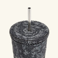 Barocco Crystal Travel Cup Black versace barocco crystal travel cup black