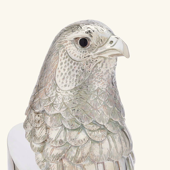 Faucon Hawk Sculpture Large Silver Plated christofle faucon hawk sculpture large silver plated