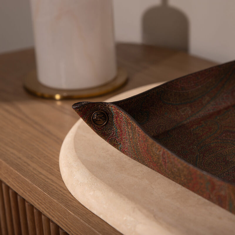 إيترو صينية أرنيكا للديكور مربعة باللون البني 25 سم