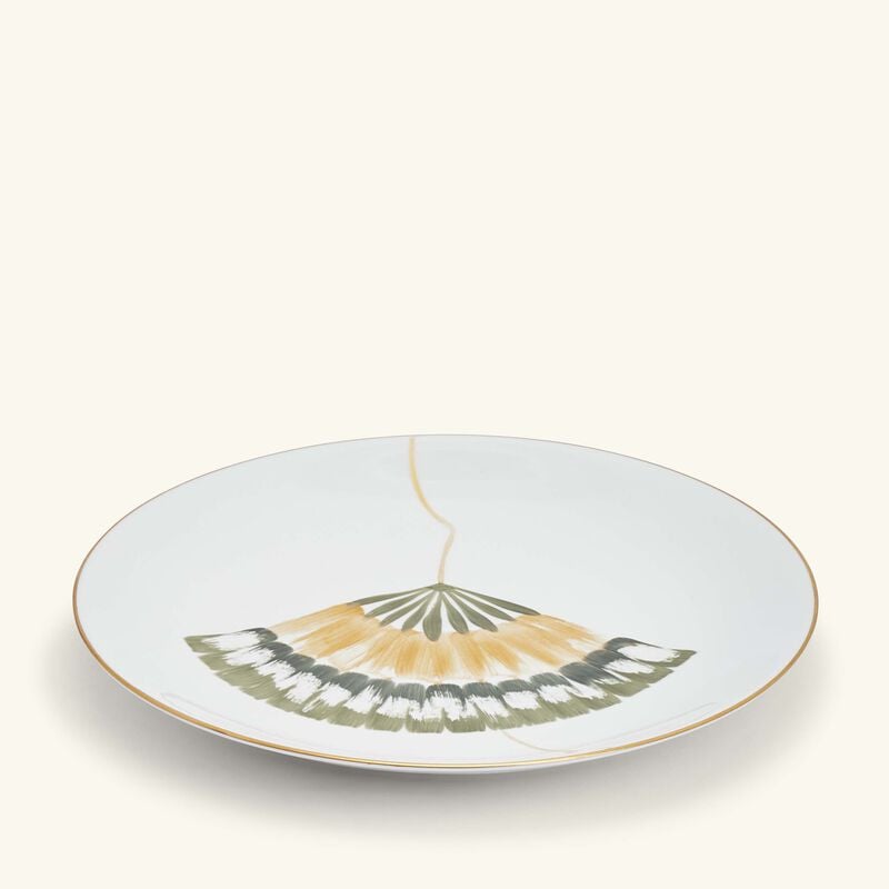 Ginkgo Dinner Plate Round Green 26cm marie daage ginkgo dinner plate round green 26cm