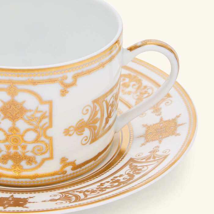 Aux Rois Tea Cup & Saucer Gold bernardaud aux rois tea cup saucer gold