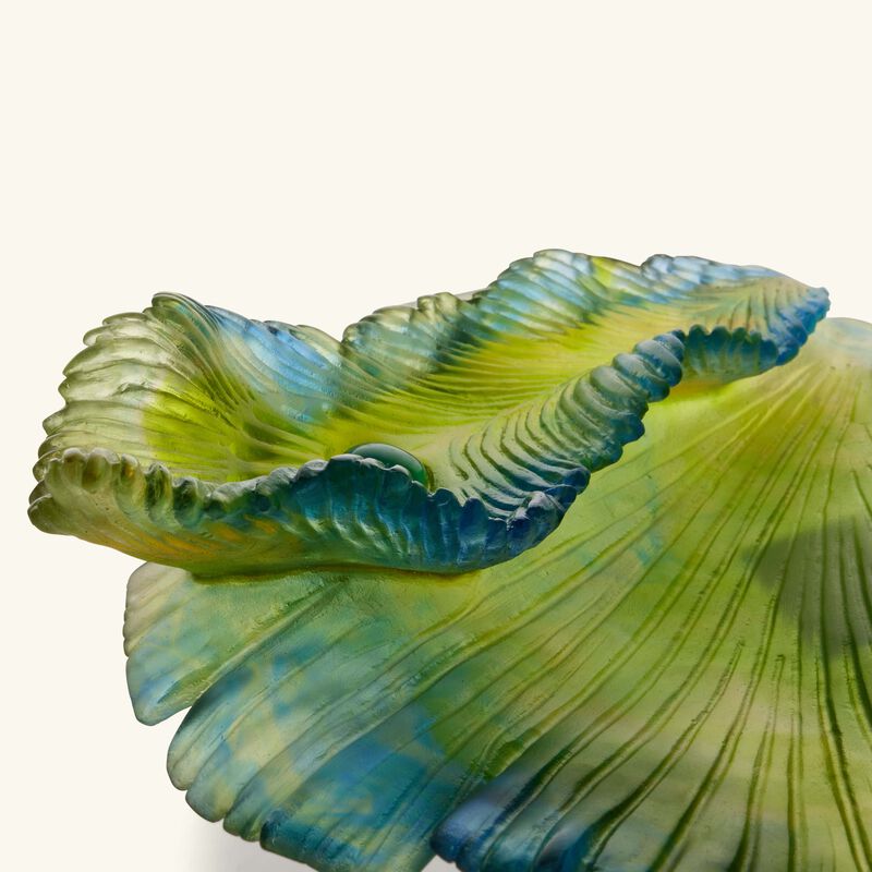 Fleur de Paon Exotique Bowl Medium Green Limited Edition daum fleur de paon exotique bowl medium green limited edition