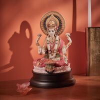 Goddess Lakshmi Sculpture Large Red lladro goddess lakshmi sculpture large red