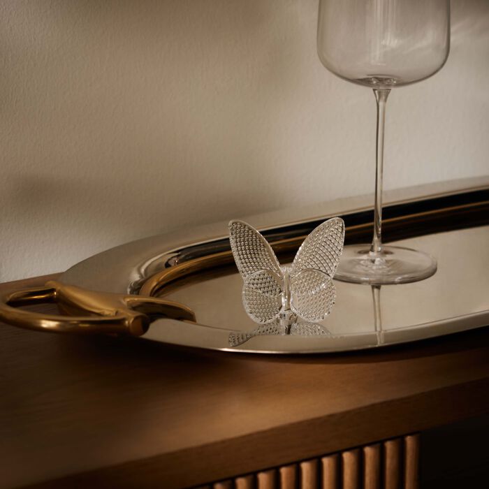 baccarat papillon lucky butterfly diamant figurine mini clear