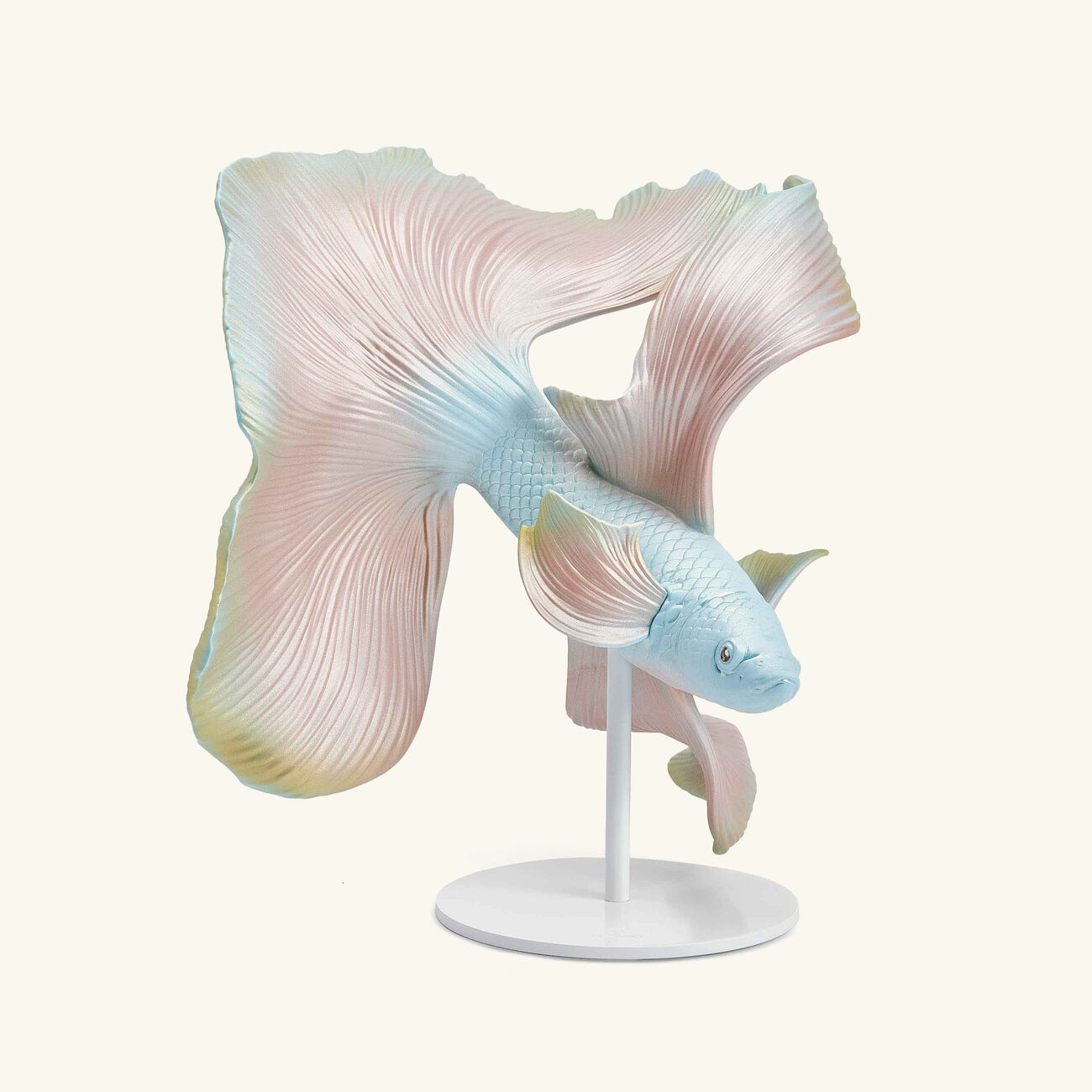 Betta Fish Sculpture Left Medium Pink lladro betta fish sculpture left medium pink