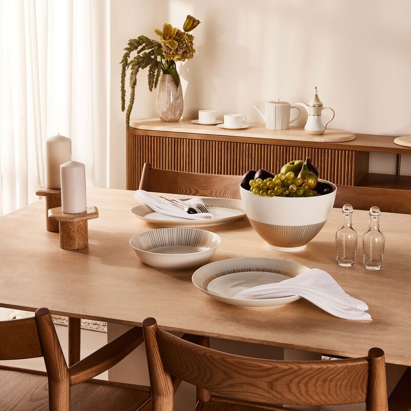 bernardaud sol serving bowl gold 24cm