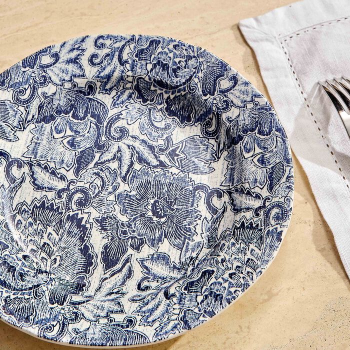 Faded Peony Salad Plates Round Blue Set of 2 ralph lauren home faded peony salad plates round blue set of 2