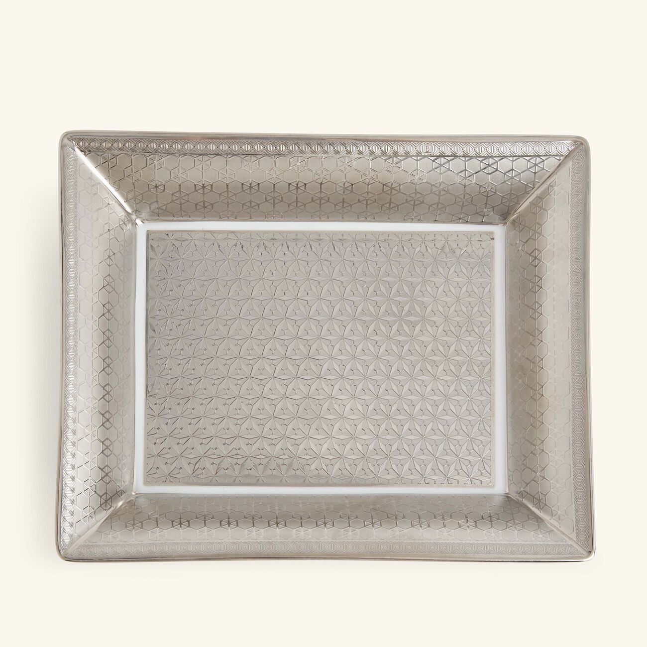 Divine Trinket Tray Rectangular Grey bernardaud divine trinket tray rectangular grey