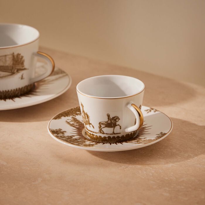 Versailles Enchante Set Of 4 Espresso Cups & Saucers bernardaud versailles enchante set of 4 espresso cups saucers