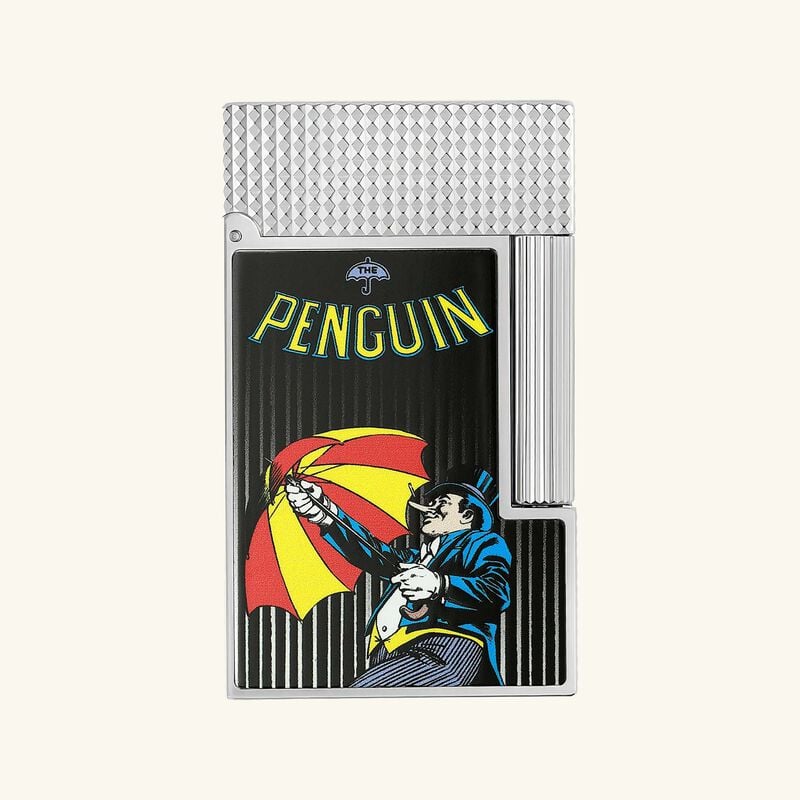 DC Comics Penguin Ligne 2 Cling Lighter Silver 5cm st dupont dc comics penguin ligne 2 cling lighter silver 5cm