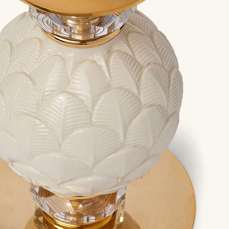 villari peacock candle holder white