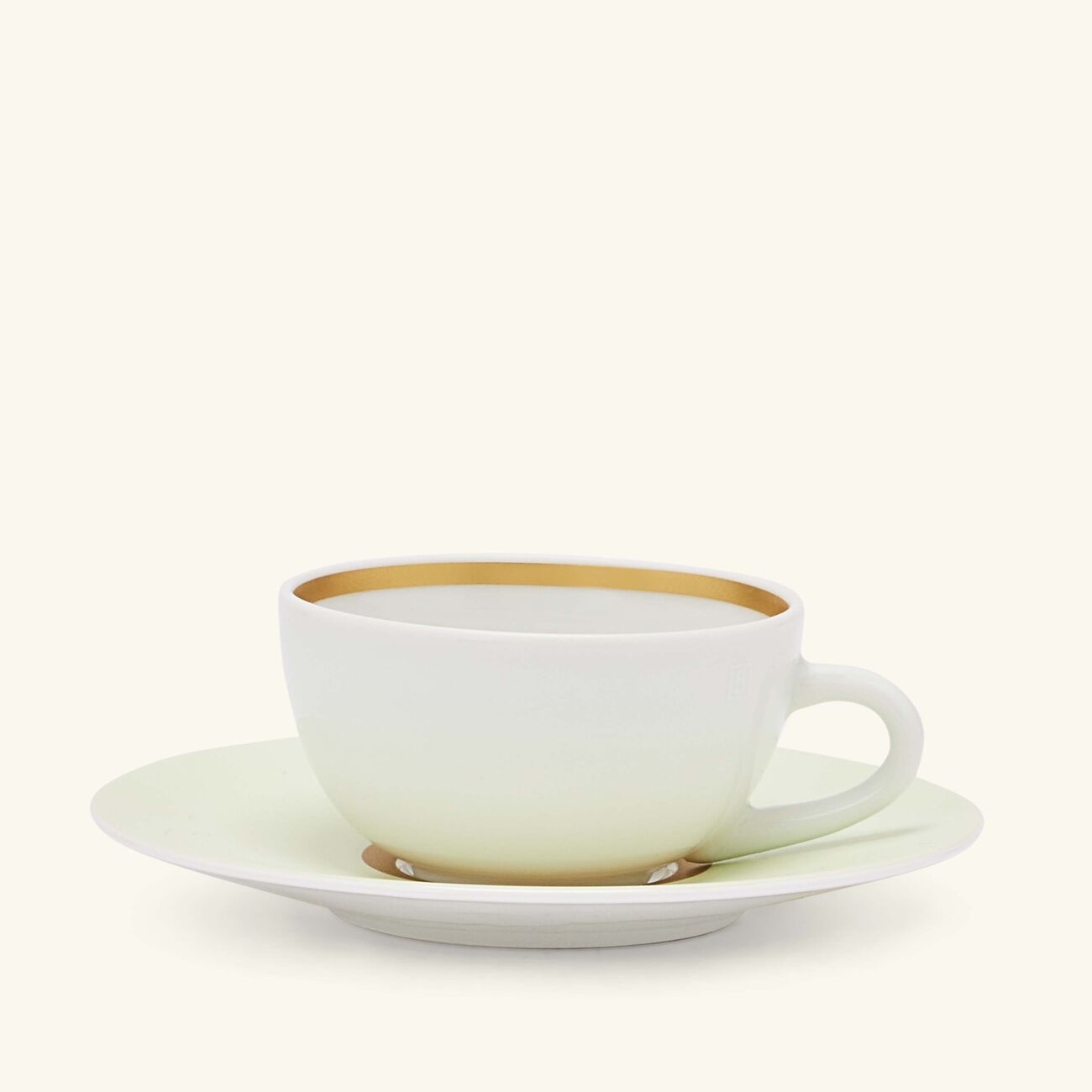 Cronos Amande Coffee Cup & Saucer White Set Of 2 bernardaud cronos amande coffee cup saucer white set of 2