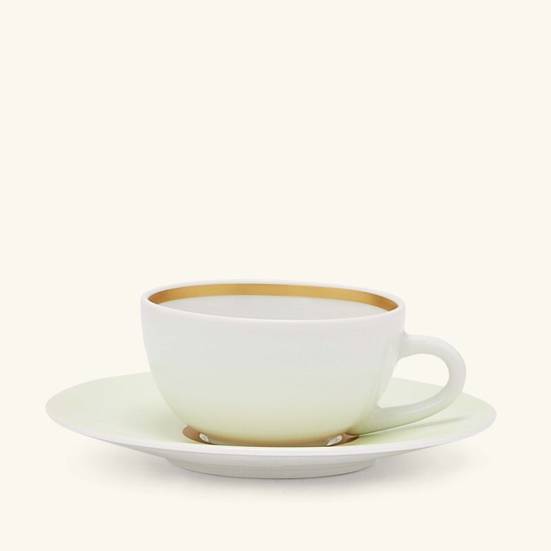 Cronos Amande Coffee Cup & Saucer White Set Of 2 bernardaud cronos amande coffee cup saucer white set of 2