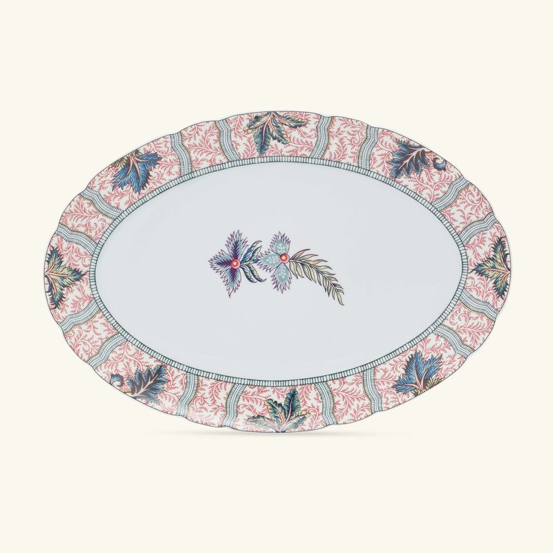 Collection Braquenié Serving Platter Oval Red 33cm bernardaud collection braqueni serving platter oval red 33cm