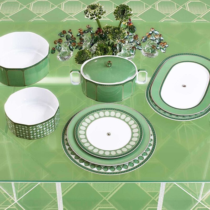 Signum Fern Serving Platter Green 26cm rosenthal signum fern serving platter green 26cm