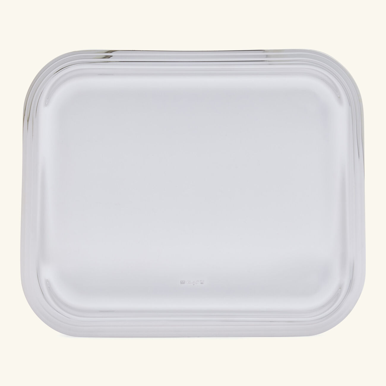 كريستوفل صينية الضيافة آلبي مستطيلة صغيرة مطلية بالفضة