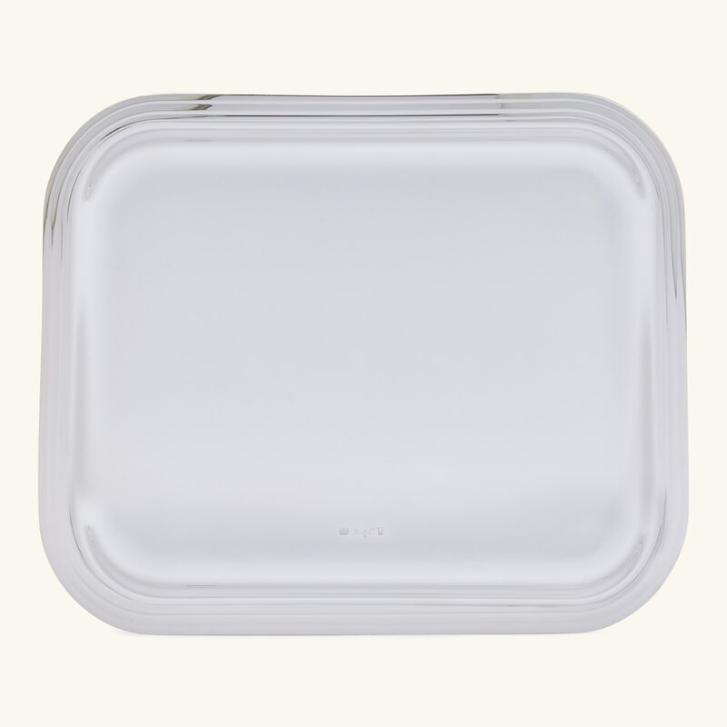 كريستوفل صينية الضيافة آلبي مستطيلة صغيرة مطلية بالفضة