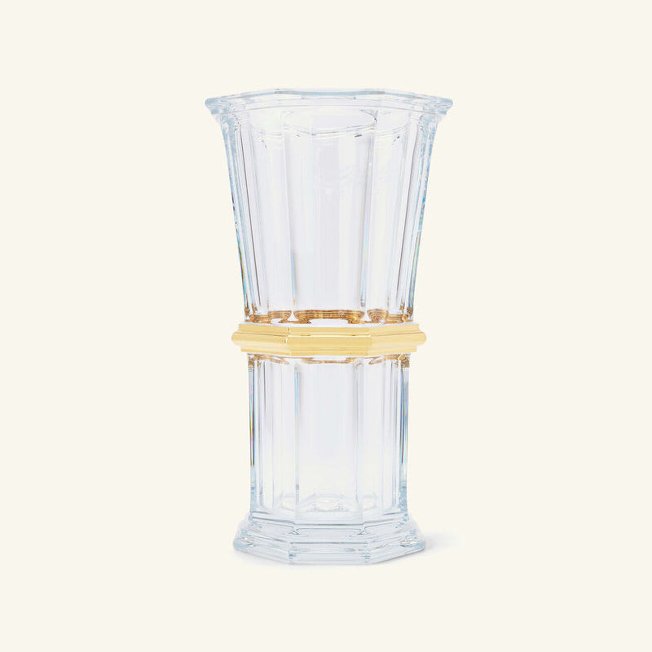 باكارا مزهرية هاركورت متوسطة باللون الذهبي