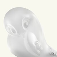 lalique piou tail down sculpture small clear