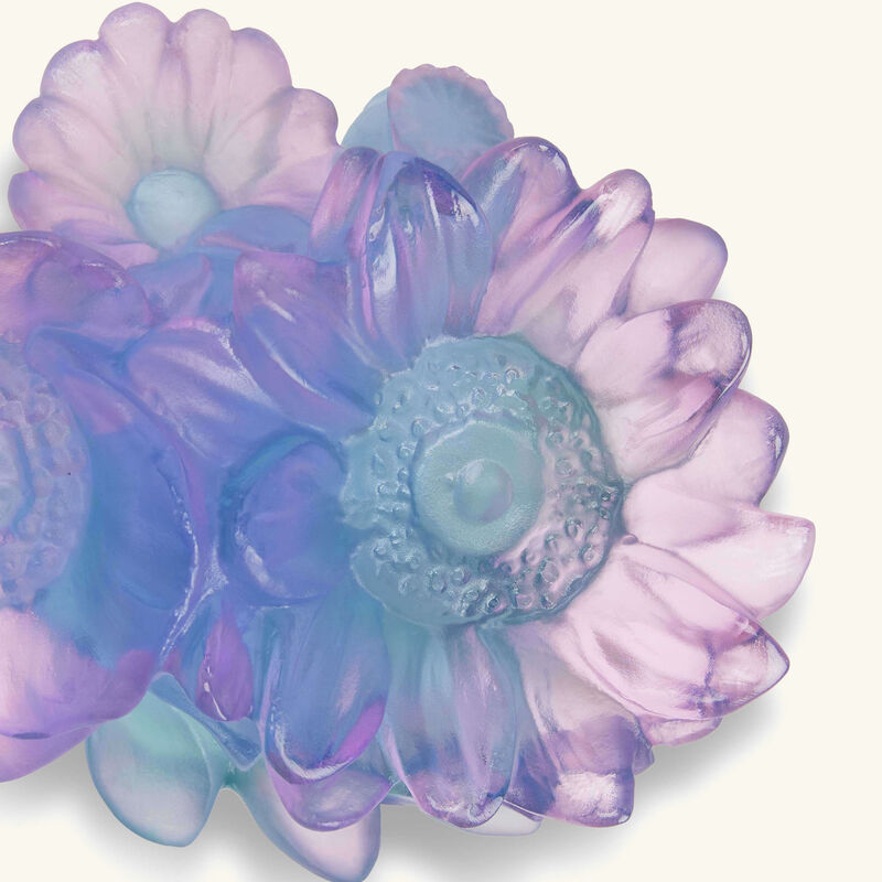 daum sweet garden flower figurine mini pink