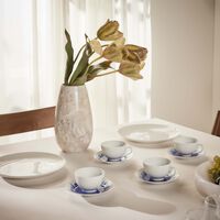 In Bloom Coffee Cup & Saucer Blue Set Of 4 bernardaud in bloom coffee cup saucer blue set of 4