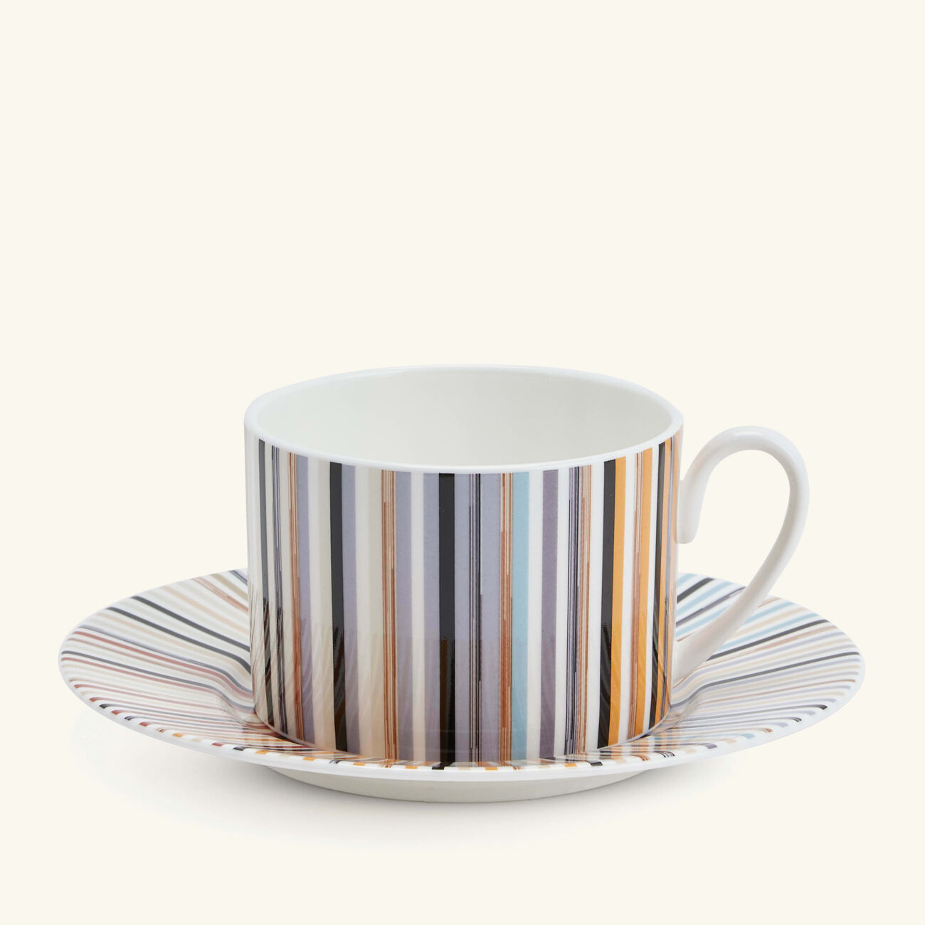 missoni home jenkins tea cup   saucer stripes set of 6