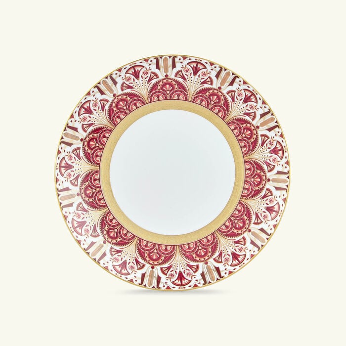 haviland reves du nil pourpre salad plate red 21cm
