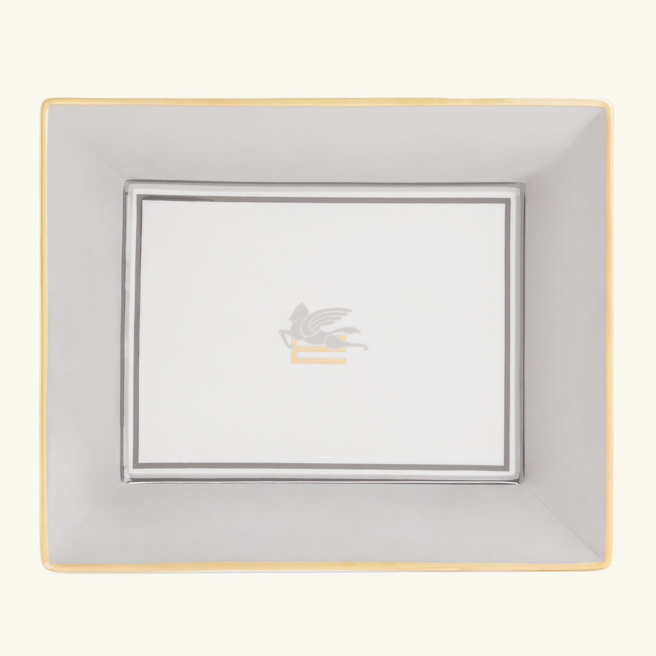 Pegaso Trinket Tray Rectangular Small Grey etro pegaso trinket tray rectangular small grey