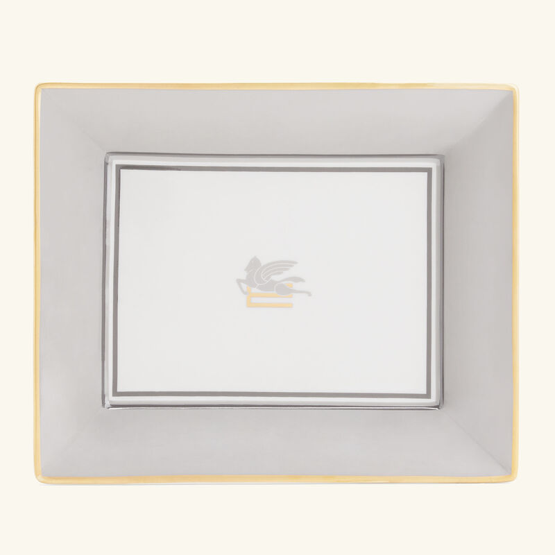 Pegaso Trinket Tray Rectangular Small Grey etro pegaso trinket tray rectangular small grey
