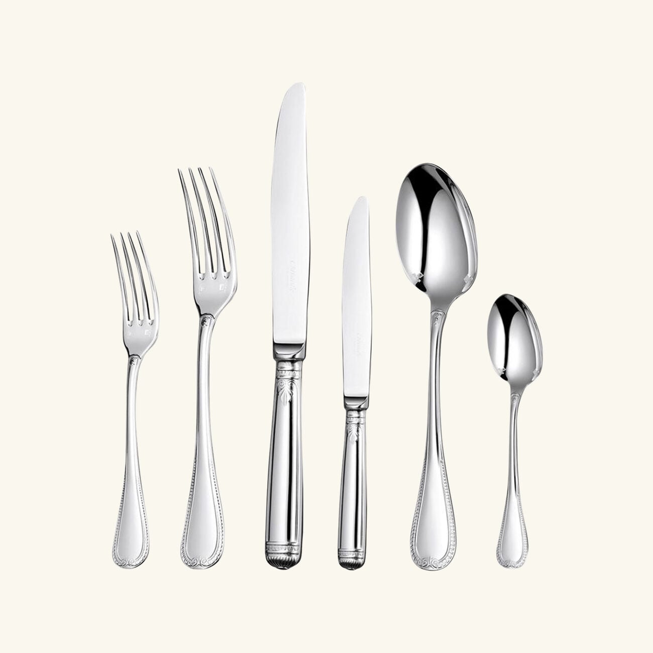 Malmaison Flatware Set 36 Pieces Silver Plated christofle malmaison flatware set 36 pieces silver plated