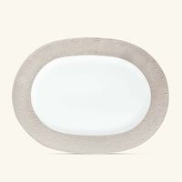 برناردو طبق الضيافة إكيوم بيضاوي باللون الفضي 43 سم