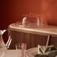 dimlaj thuluth serving platter with lid clear