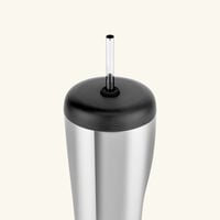 georg jensen sky travel cup with straw silver 0 4l