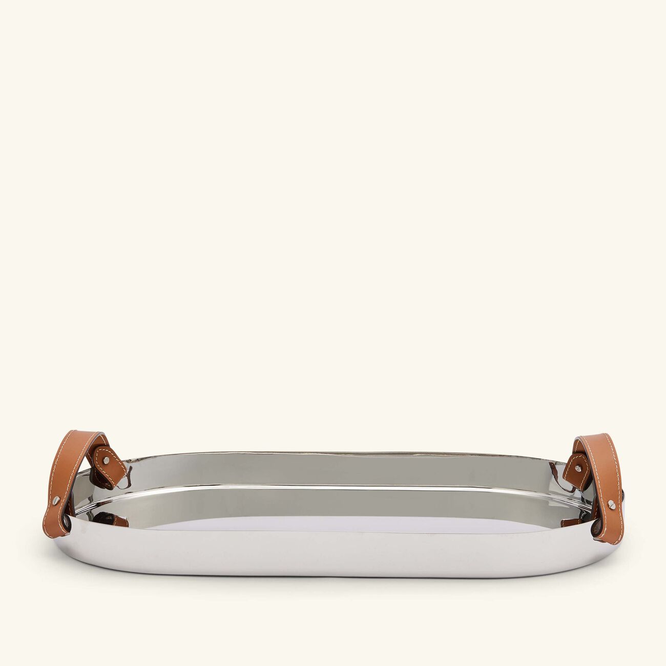 رالف لورين هوم صينية الضيافة وايت مستطيلة كبيرة من الستانلس ستيل