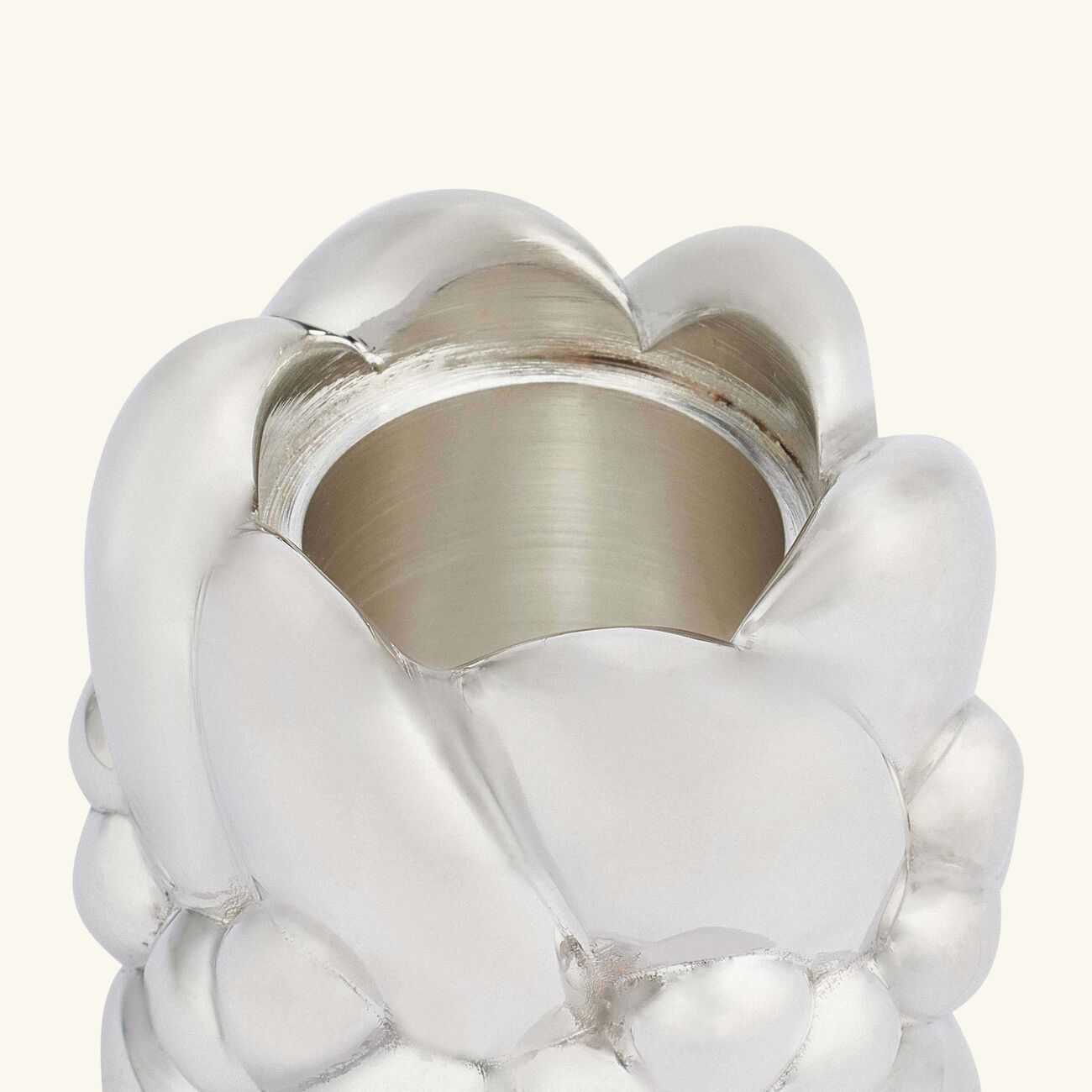 كريستوفل حامل الشموع بابيلون مطلي بالفضة