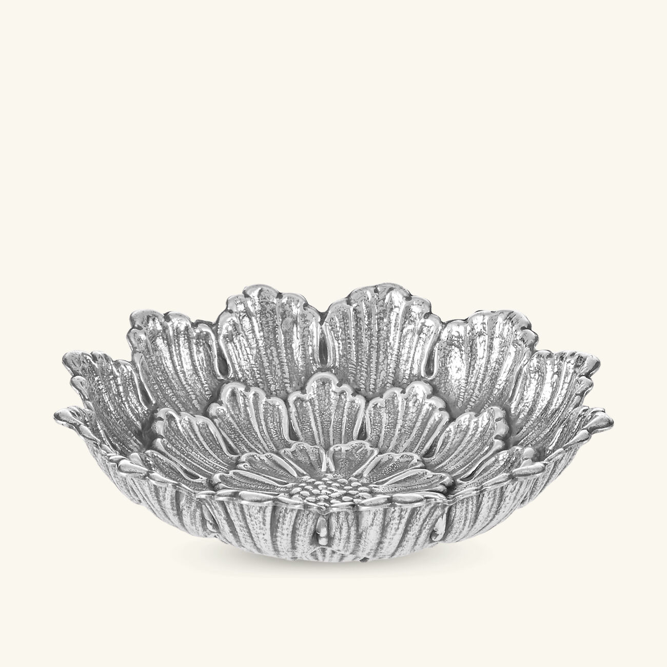 buccellati dahlia flower bowl small silver