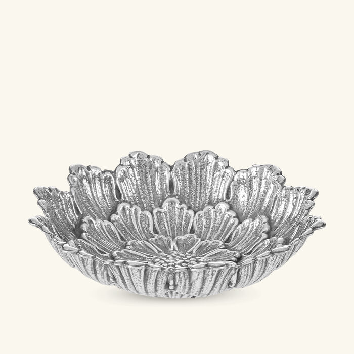 buccellati dahlia flower bowl small silver