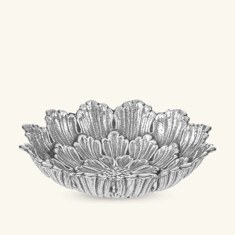 buccellati dahlia flower bowl small silver