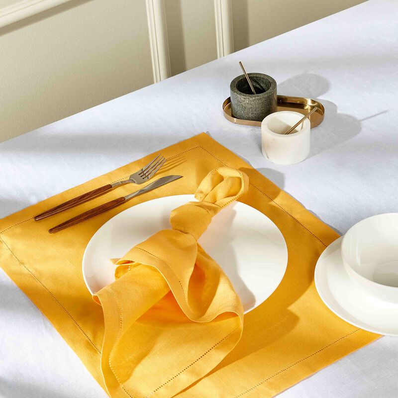 catherine denoual feliz placemat yellow set of 6